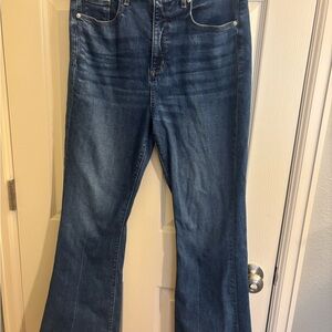 LOFT Dark Blue Flare Jeans